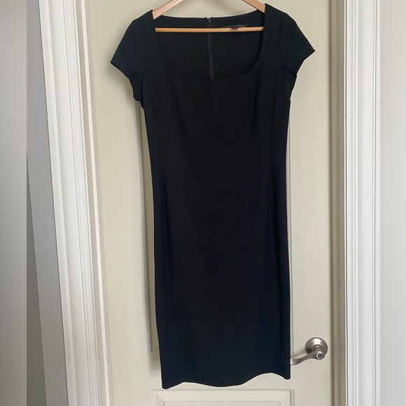 Lauren Ralph  Sz 8 Black Pencil Dress - Picture 1 of 8